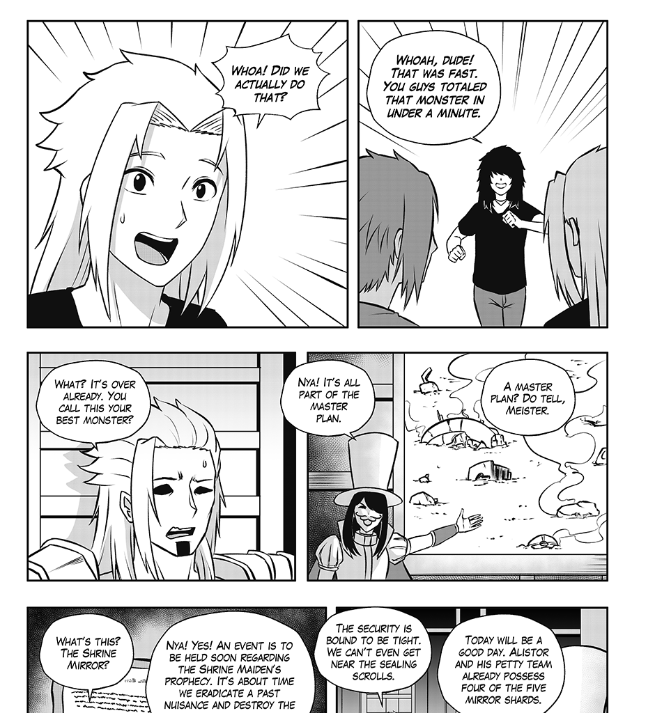 Moontachi Gaiden - Episode 67, Page 6: Ch-18: Mines and Mimes: The Shrine Mirror Prophecy - Shores of Change (Part 1)