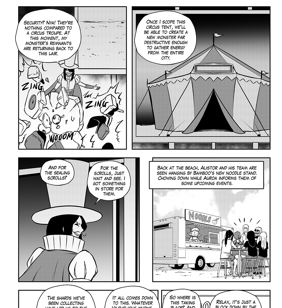 Moontachi Gaiden - Episode 67, Page 7: Ch-18: Mines and Mimes: The Shrine Mirror Prophecy - Shores of Change (Part 1)