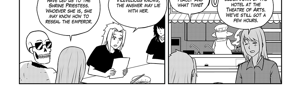 Moontachi Gaiden - Episode 67, Page 7: Ch-18: Mines and Mimes: The Shrine Mirror Prophecy - Shores of Change (Part 1)