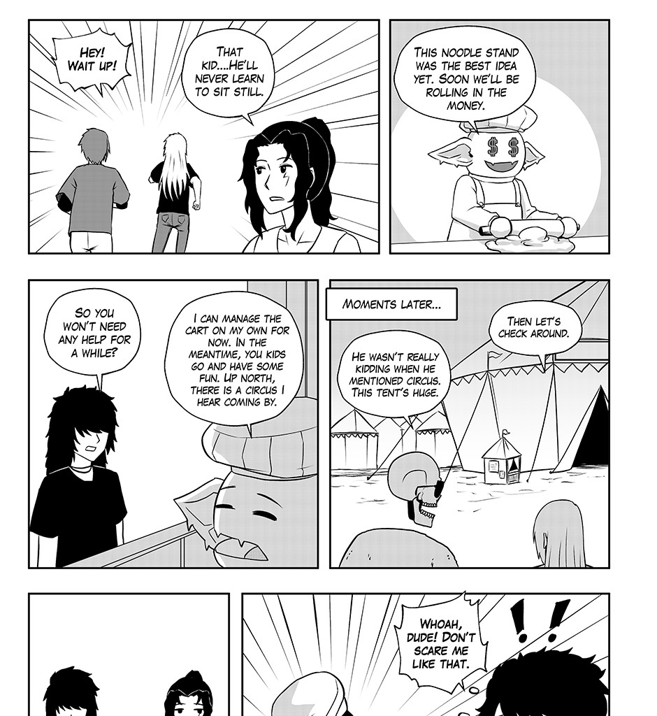 Moontachi Gaiden - Episode 67, Page 8: Ch-18: Mines and Mimes: The Shrine Mirror Prophecy - Shores of Change (Part 1)