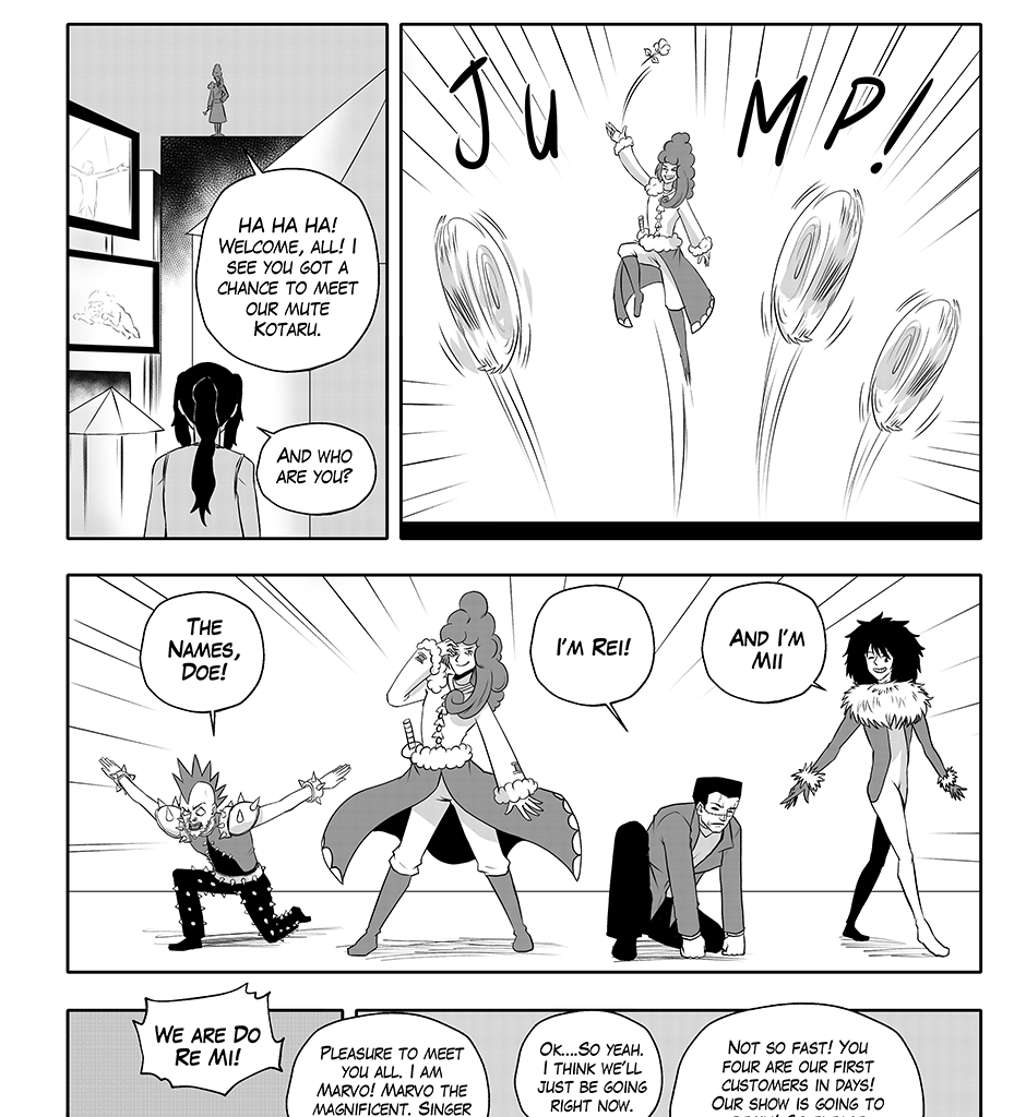 Moontachi Gaiden - Episode 68, Page 1: Ch-18: Mines and Mimes: The Shrine Mirror Prophecy - Shores of Change (Part 2)