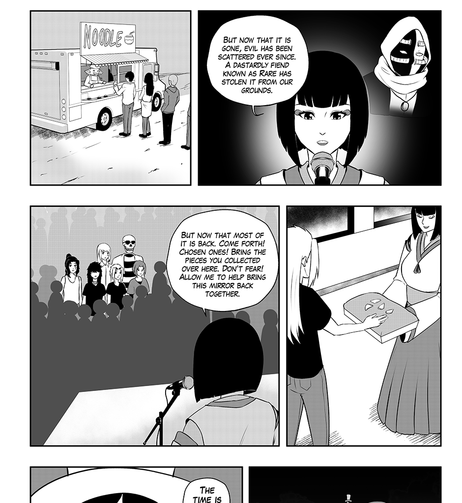Moontachi Gaiden - Episode 68, Page 5: Ch-18: Mines and Mimes: The Shrine Mirror Prophecy - Shores of Change (Part 2)