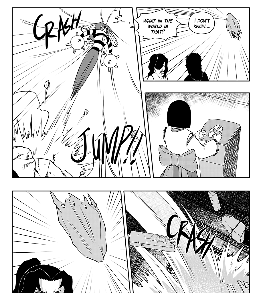 Moontachi Gaiden - Episode 68, Page 8: Ch-18: Mines and Mimes: The Shrine Mirror Prophecy - Shores of Change (Part 2)
