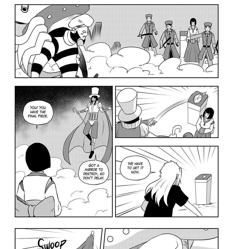 Moontachi Gaiden - Episode 69, Page 1: Ch-18: Mines and Mimes: The Shrine Mirror Prophecy - Shores of Change (Part 3)