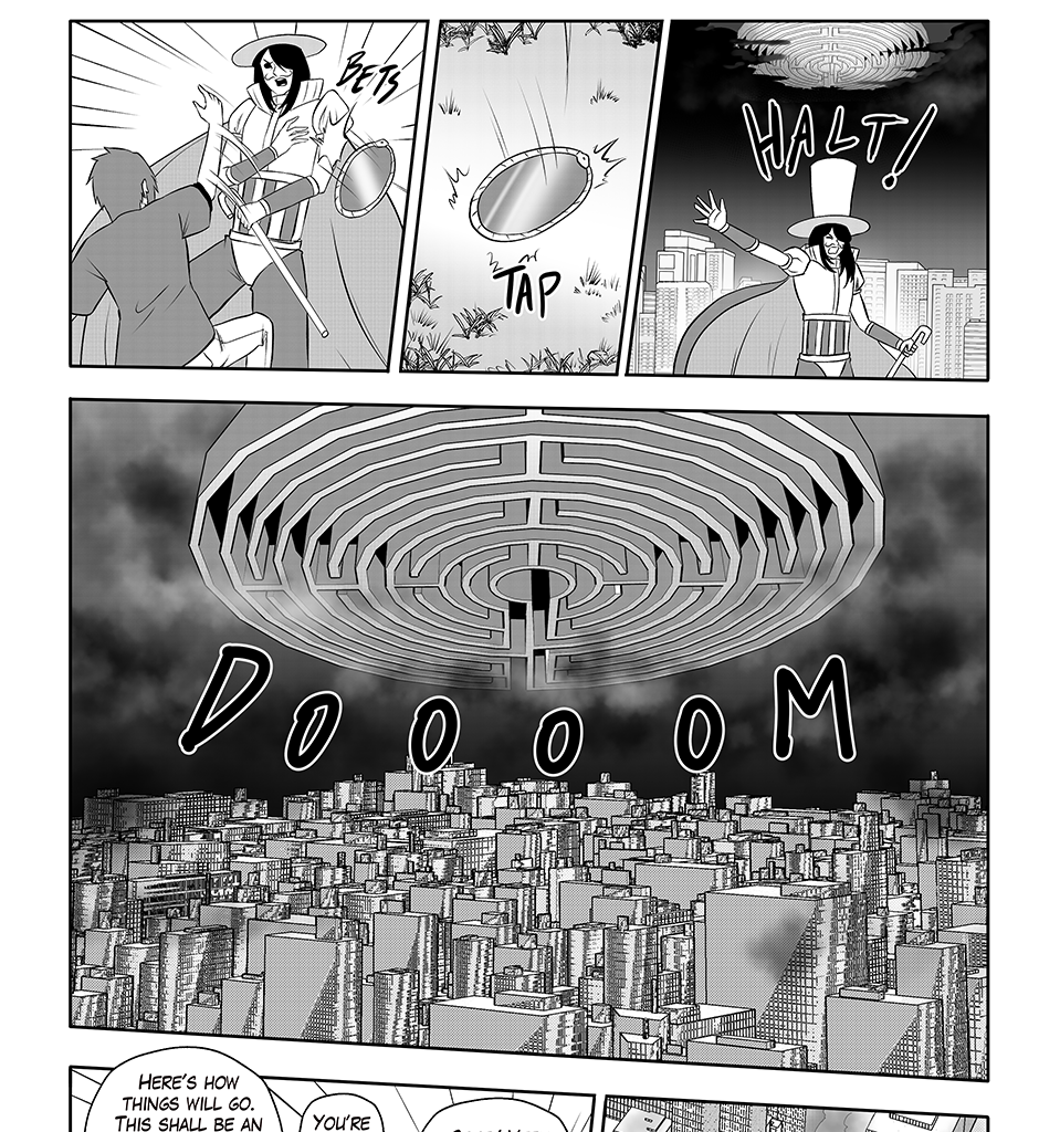 Moontachi Gaiden - Episode 69, Page 3: Ch-18: Mines and Mimes: The Shrine Mirror Prophecy - Shores of Change (Part 3)