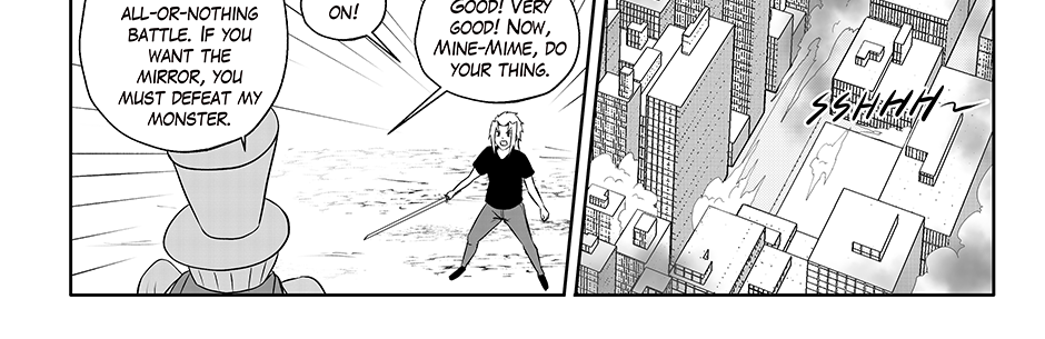 Moontachi Gaiden - Episode 69, Page 3: Ch-18: Mines and Mimes: The Shrine Mirror Prophecy - Shores of Change (Part 3)