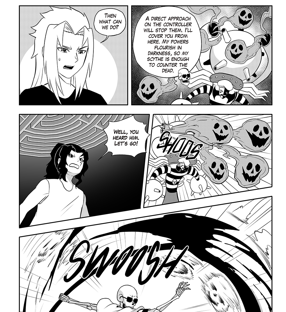 Moontachi Gaiden - Episode 69, Page 5: Ch-18: Mines and Mimes: The Shrine Mirror Prophecy - Shores of Change (Part 3)