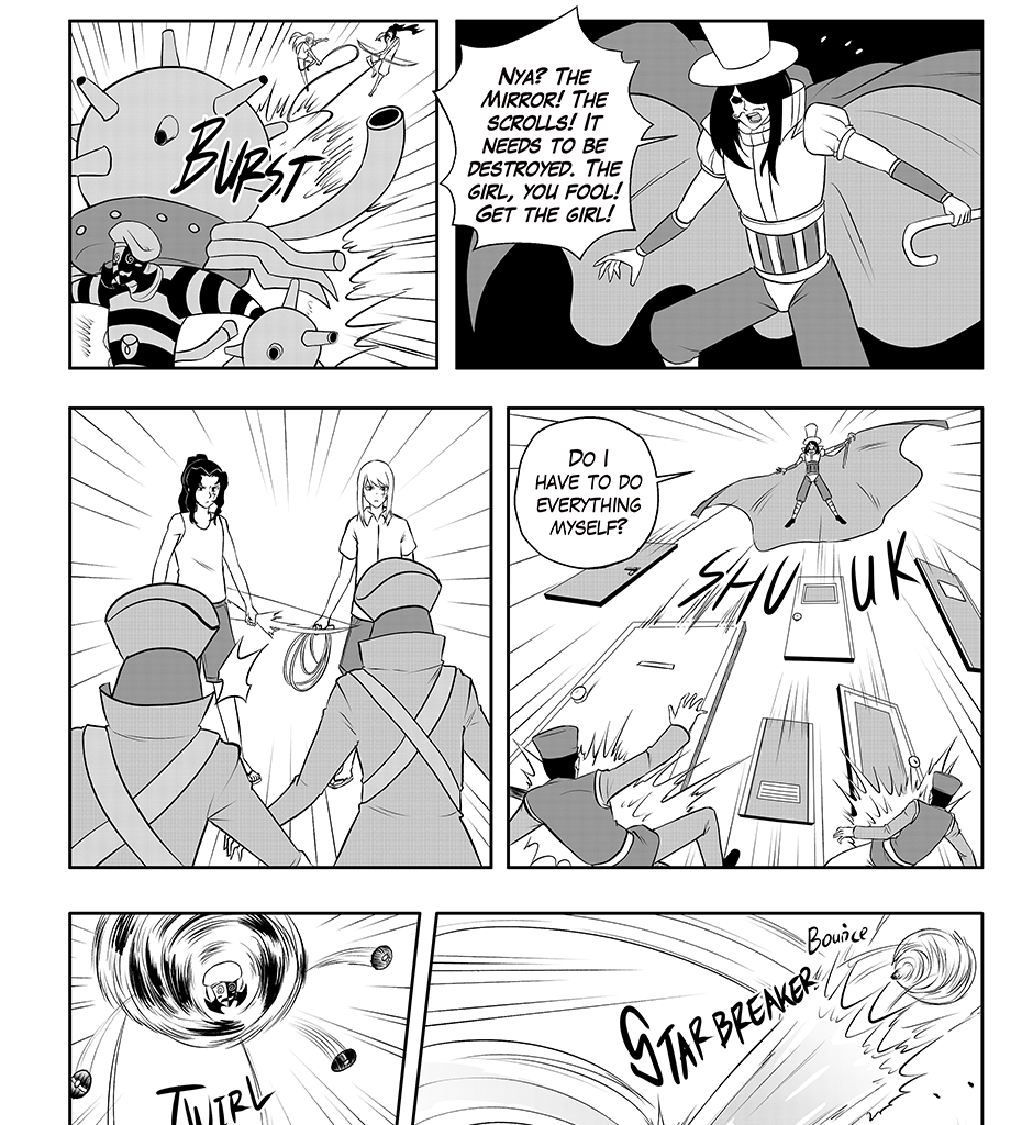 Moontachi Gaiden - Episode 69, Page 7: Ch-18: Mines and Mimes: The Shrine Mirror Prophecy - Shores of Change (Part 3)