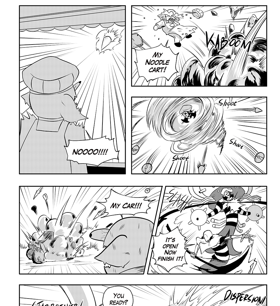 Moontachi Gaiden - Episode 69, Page 8: Ch-18: Mines and Mimes: The Shrine Mirror Prophecy - Shores of Change (Part 3)