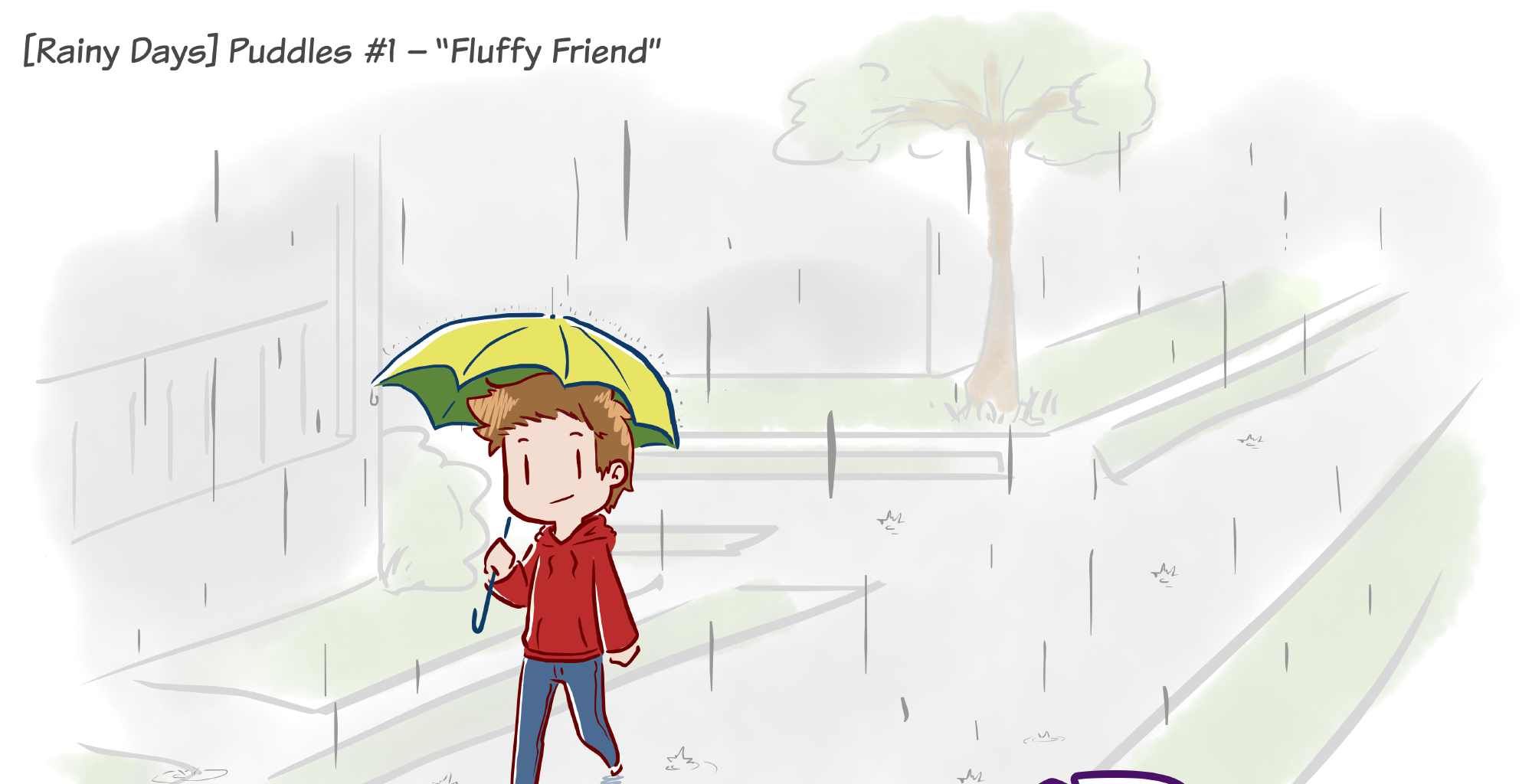 Rainy Days - Episode 7, Page 1: Puddles #1 - "Fluffy Friend"