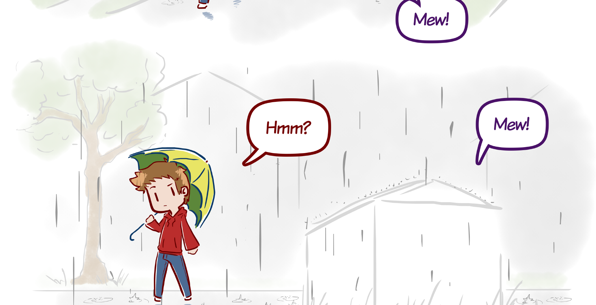 Rainy Days - Episode 7, Page 1: Puddles #1 - "Fluffy Friend"