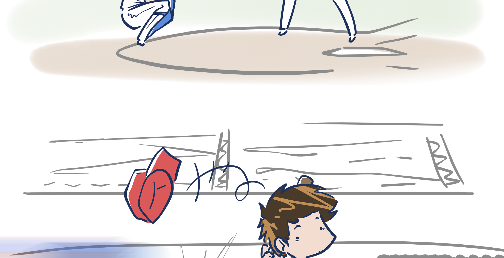 Rainy Days - Episode 12, Page 1: Puddles #6 - "Pinch Pitcher"