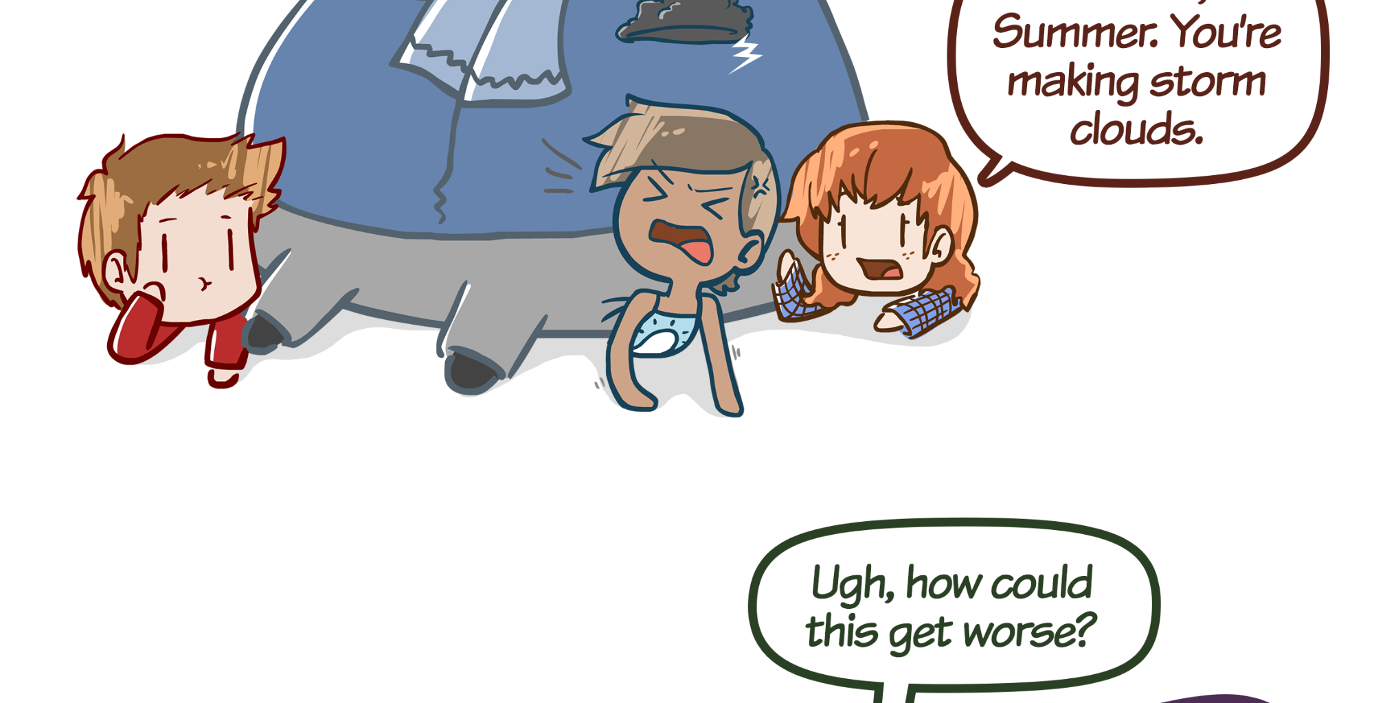 Rainy Days - Episode 16, Page 1: The Seasons #2 - "Thunder Cloud"