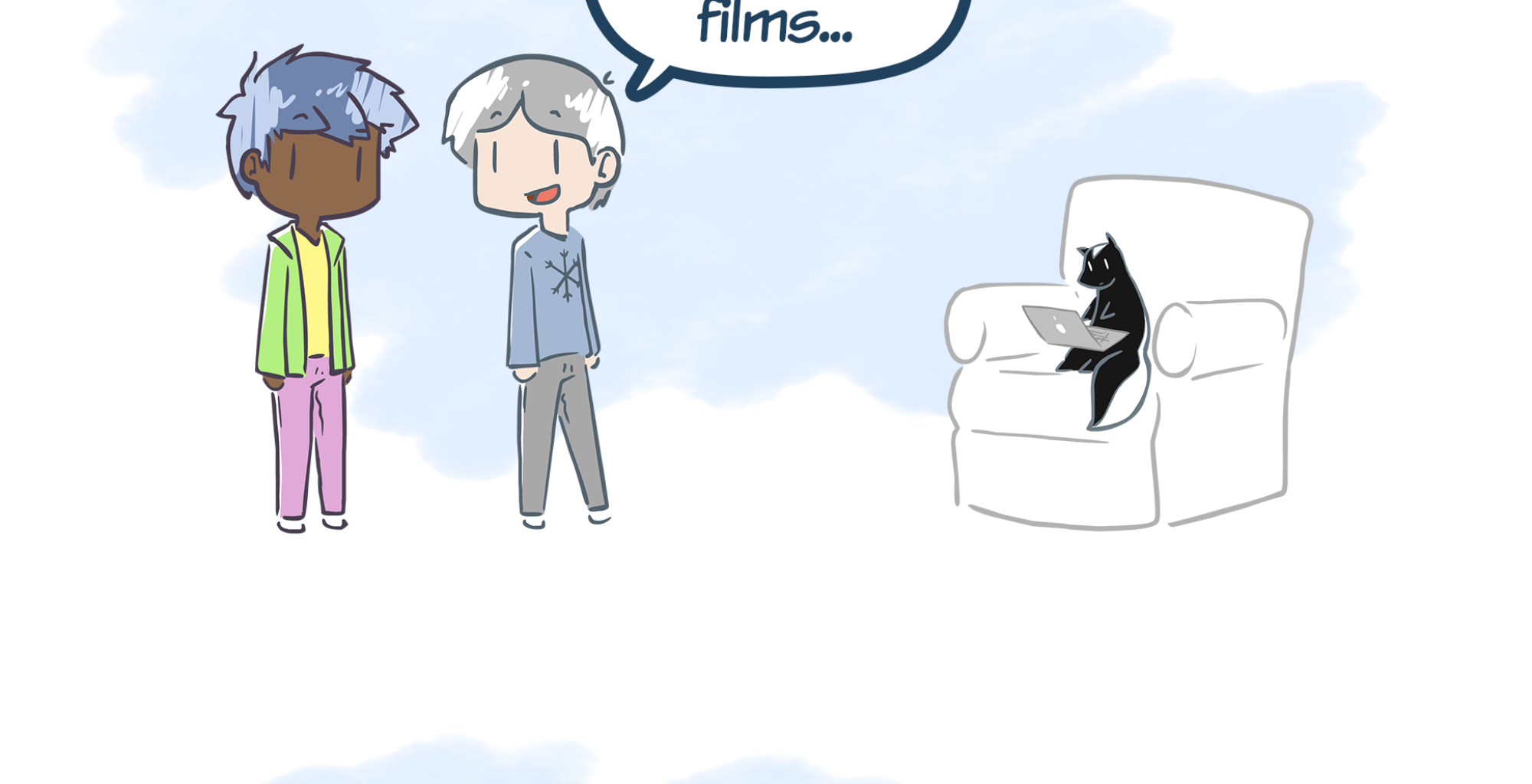 Rainy Days - Episode 20, Page 1: Haze #3 - "New Laptop"