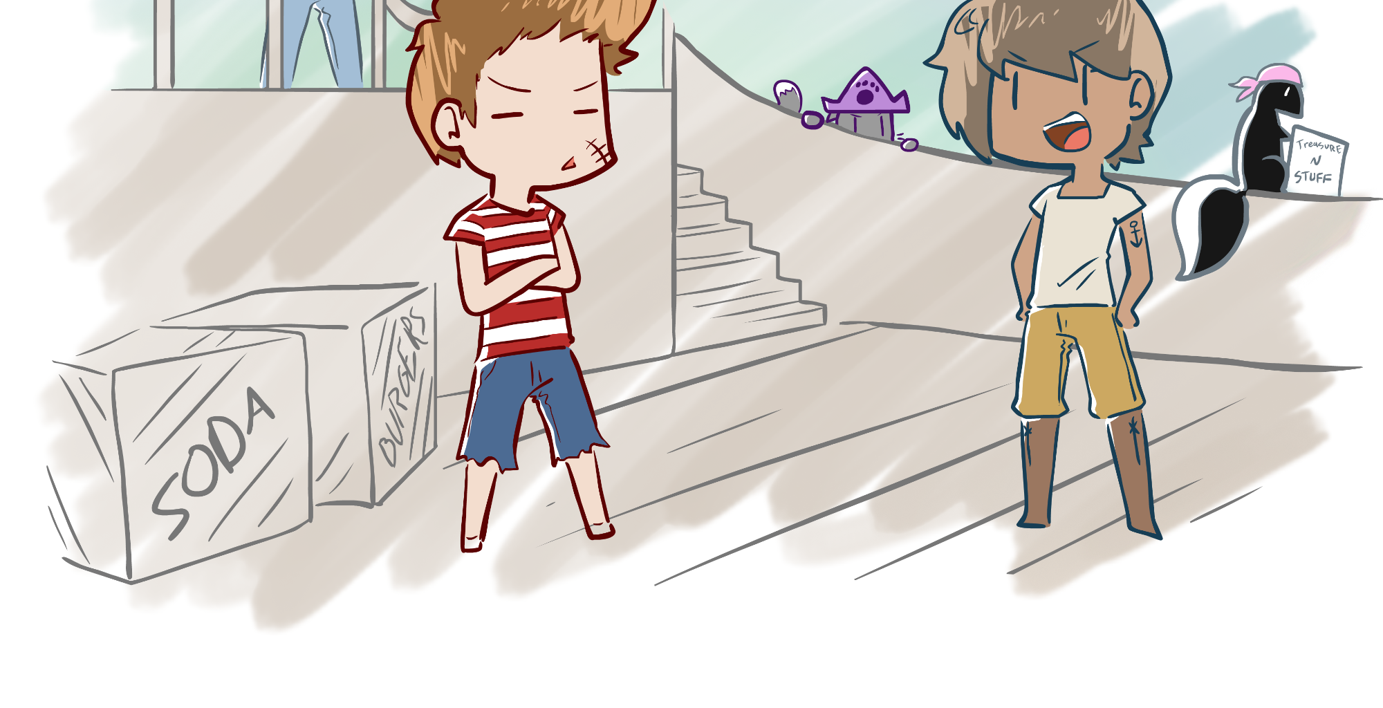 Rainy Days - Episode 24, Page 1: StormyDay #3 - "Hot-Head and Cold-Heart"