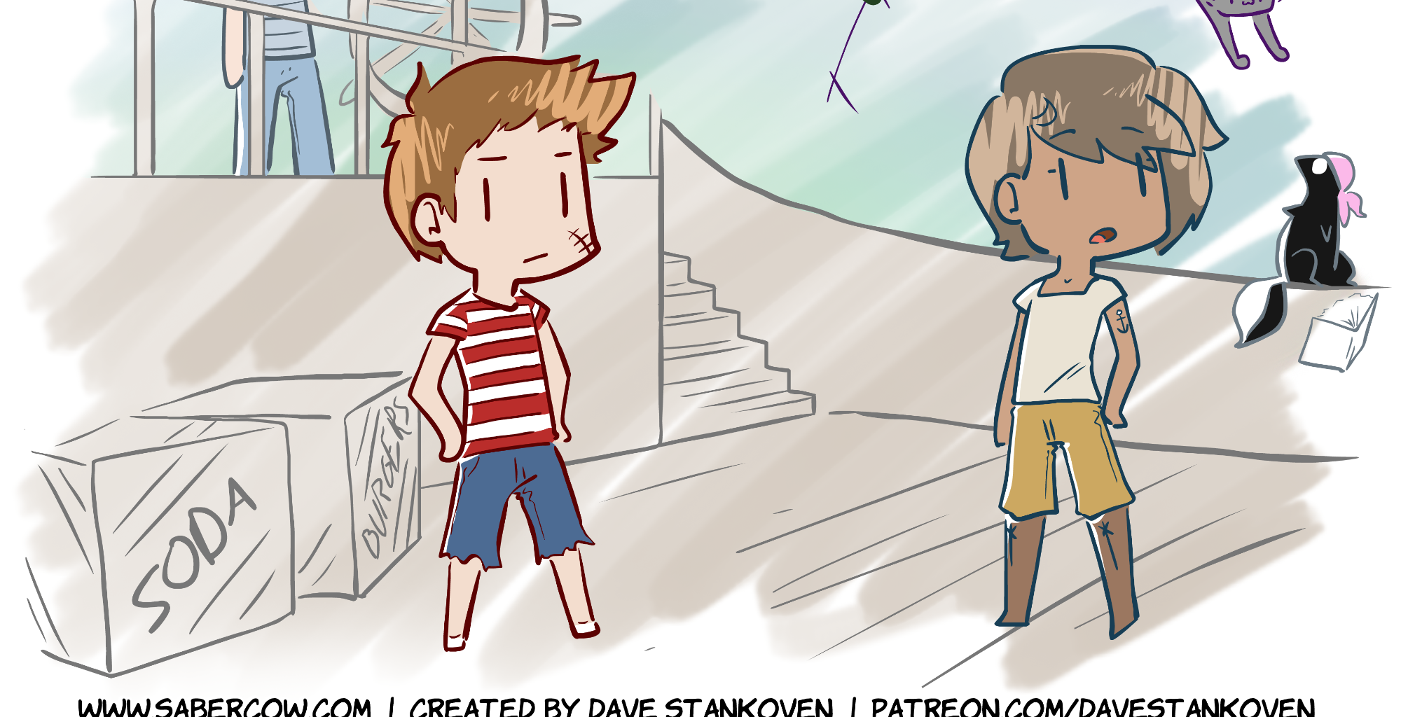 Rainy Days - Episode 24, Page 1: StormyDay #3 - "Hot-Head and Cold-Heart"