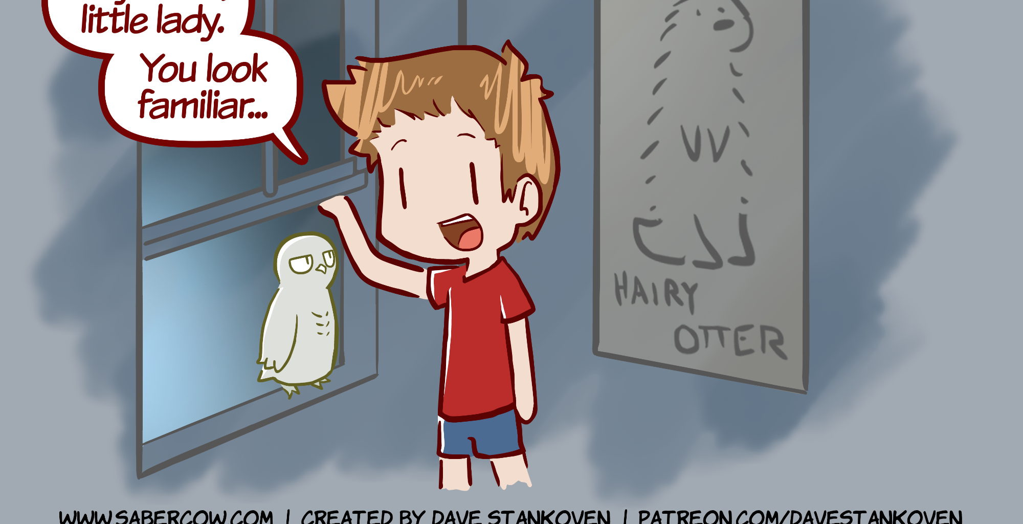 Rainy Days - Episode 26, Page 1: StormyDay #5 - "Hoot goes there