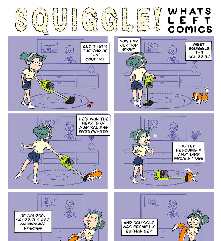 Whats Left Comics - Episode 3, Page 1: Squiggle