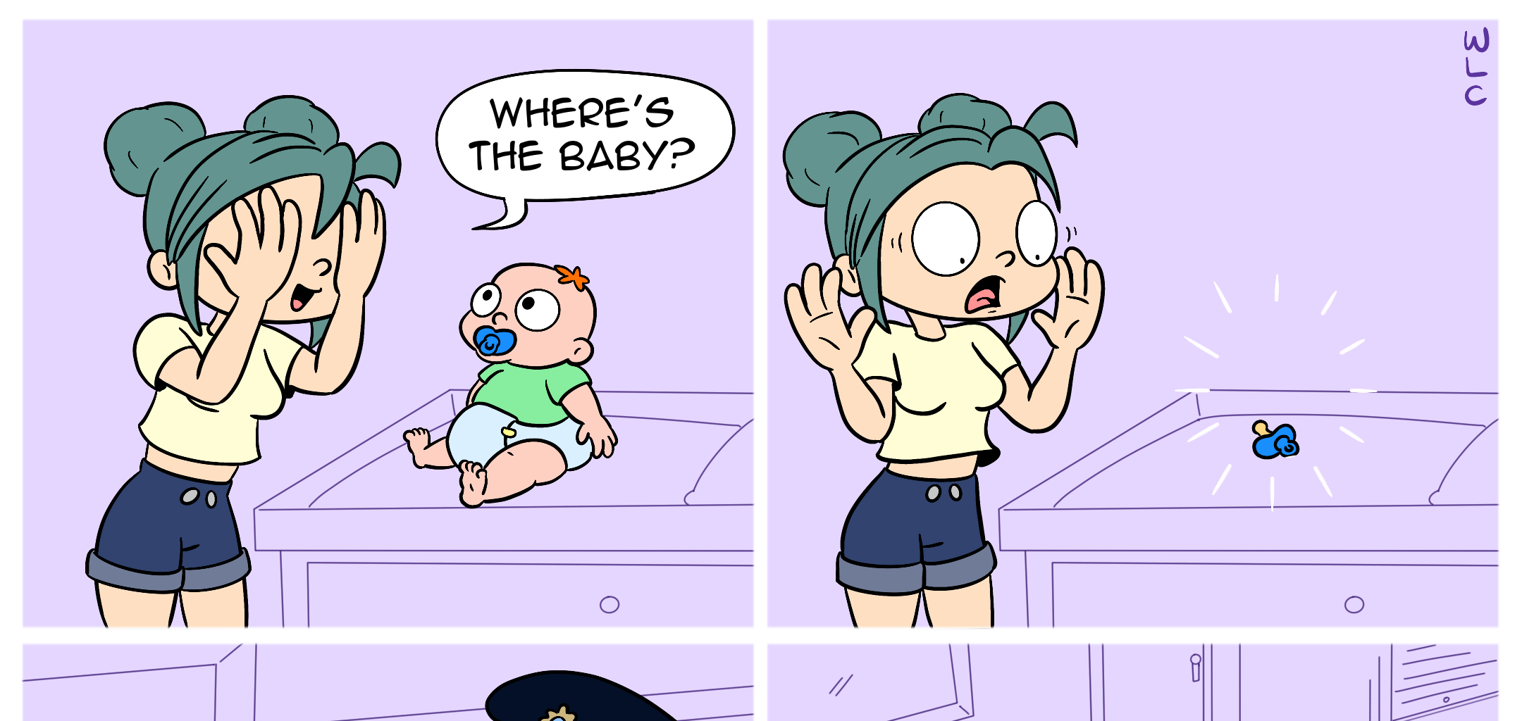 Whats Left Comics - Episode 5, Page 1: Where’s the baby?