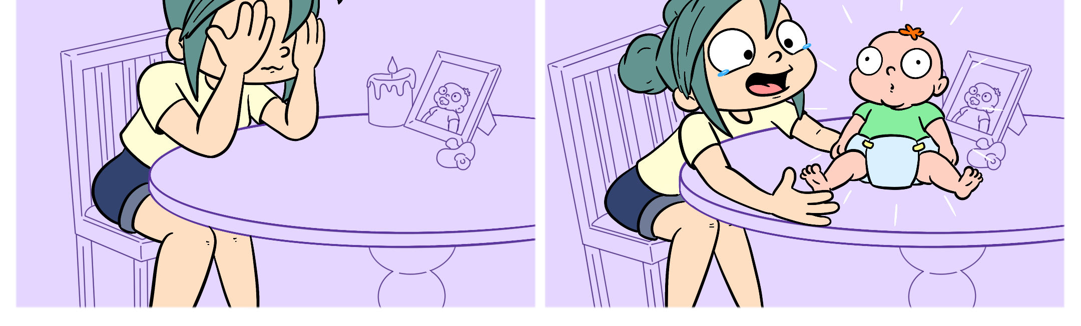 Whats Left Comics - Episode 5, Page 1: Where’s the baby?