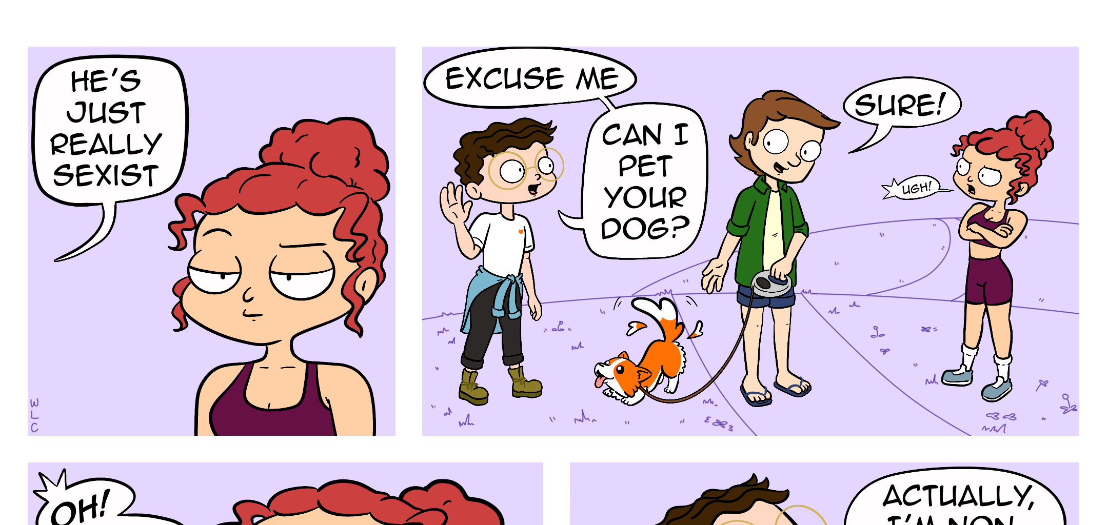 Whats Left Comics - Episode 9, Page 3: Can I pet your dog?