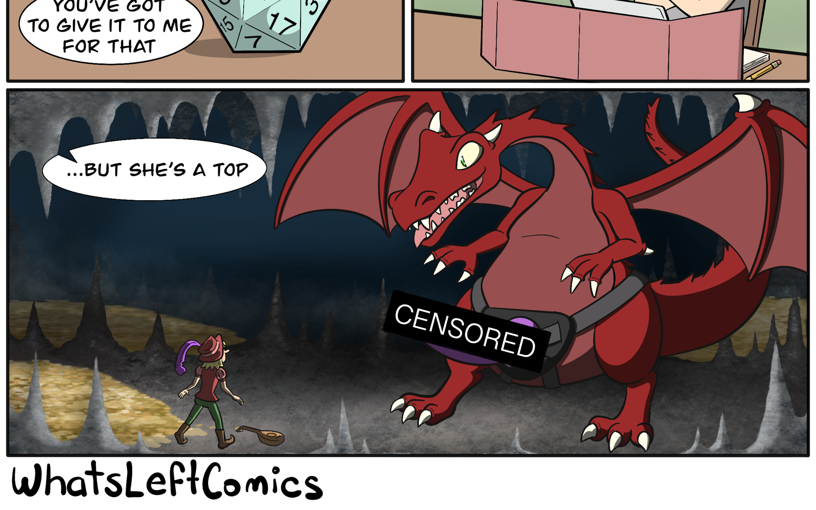 Whats Left Comics - Episode 21, Page 1: Roll seduction 