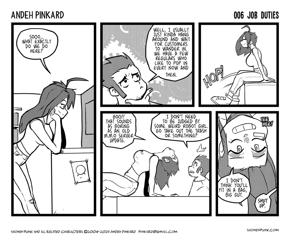 Shonen Punx! - Episode 6, Page 1: 006-Job-Duties