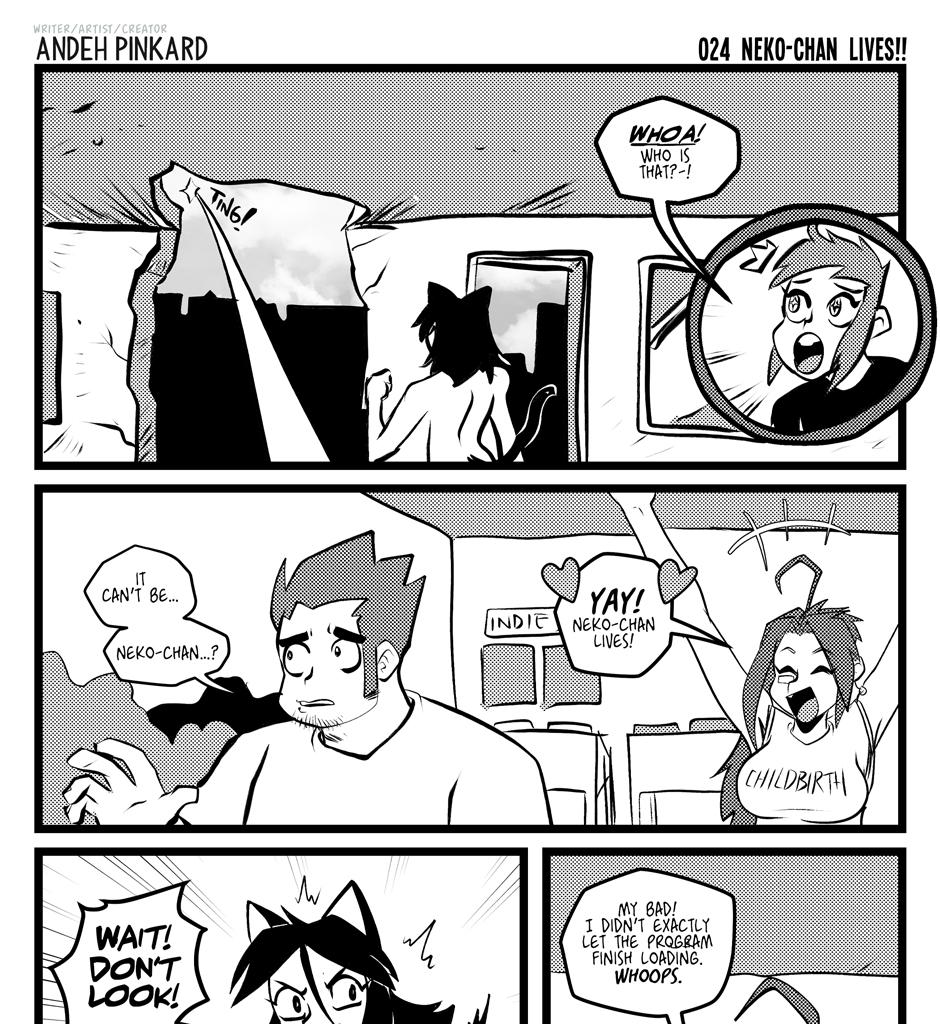 Shonen Punx! - Episode 24, Page 1: 024 Neko-chan Lives!!