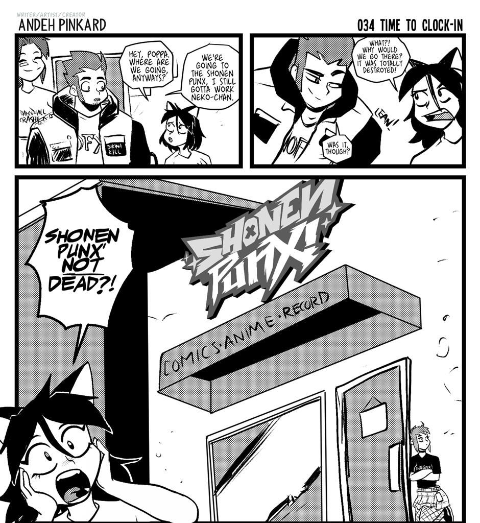 Shonen Punx! - Episode 34, Page 1: 034 Time to clock-in