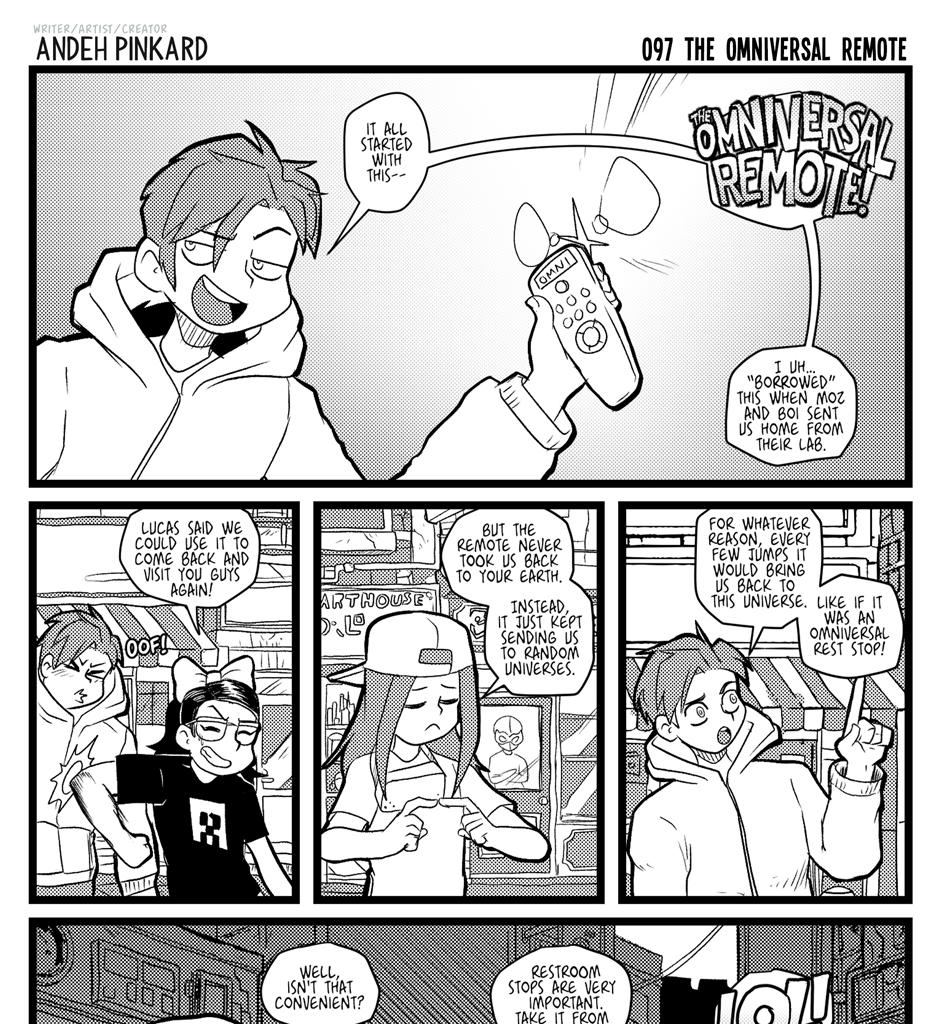 Shonen Punx! - Episode 97, Page 1: 097 The Omniversal Remote