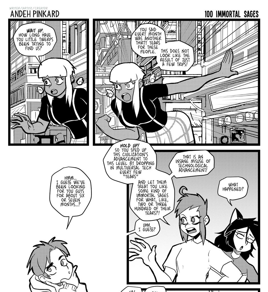 Shonen Punx! - Episode 100, Page 1: 100 Immortal-Sages