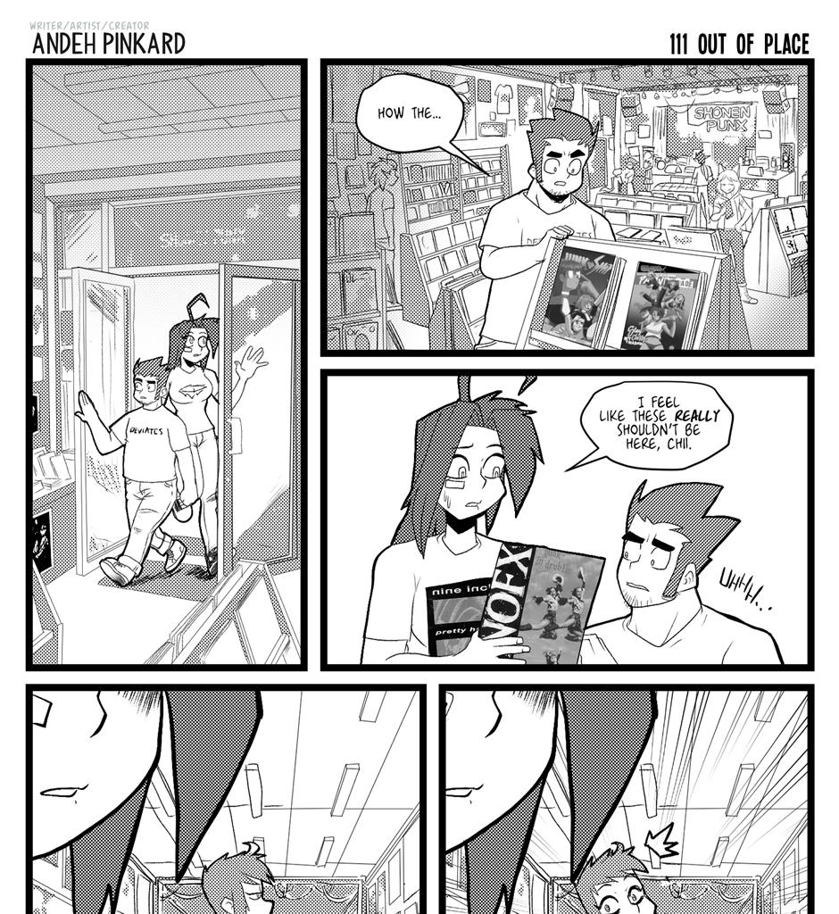 Shonen Punx! - Episode 111, Page 1: 111-Out-of-Place