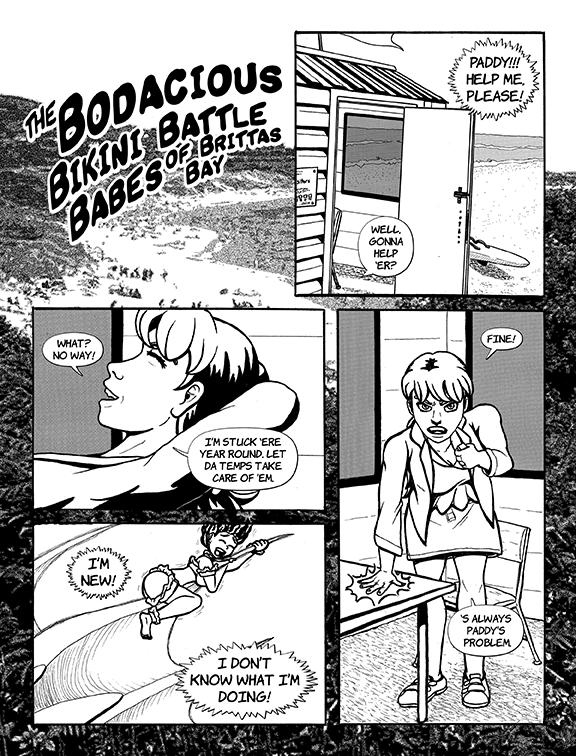 EDK Shorts - Episode 3, Page 1: The Bodacious Bikini Battle Babes of Brittas Bay