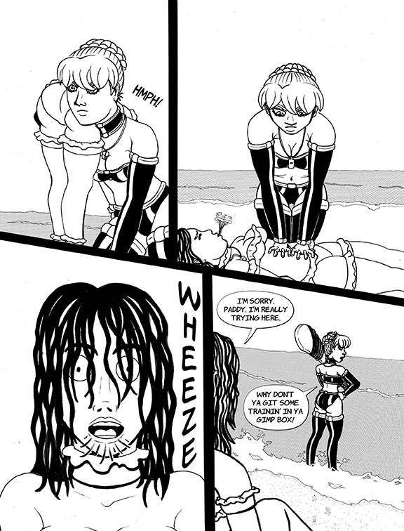 EDK Shorts - Episode 3, Page 7: The Bodacious Bikini Battle Babes of Brittas Bay