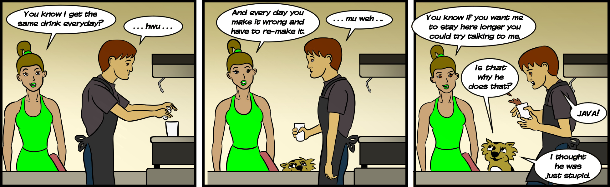 Java Jaguar - Episode 98, Page 1: Java 098