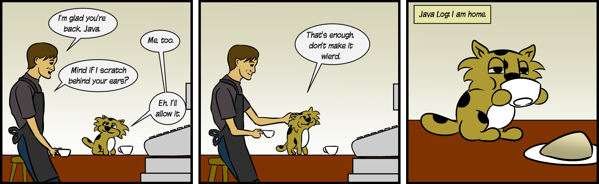 Java Jaguar - Episode 100, Page 1: Java 100