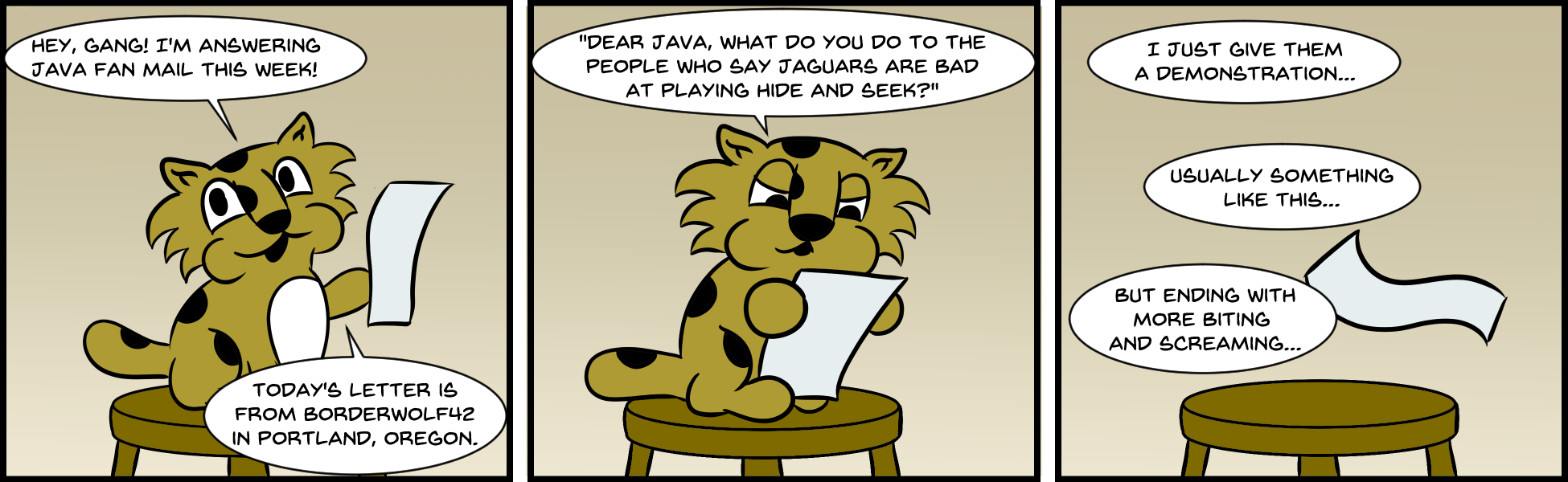 Java Jaguar - Episode 102, Page 1: Java 102