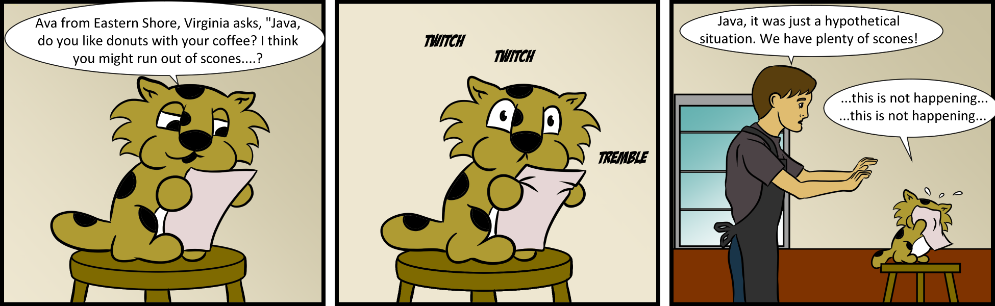 Java Jaguar - Episode 105, Page 1: Java 105