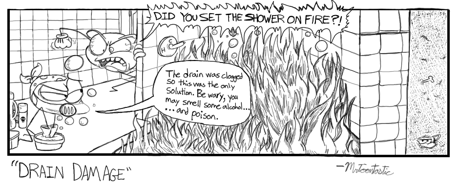 Sticktoons - Episode 4, Page 1: Drain Damage