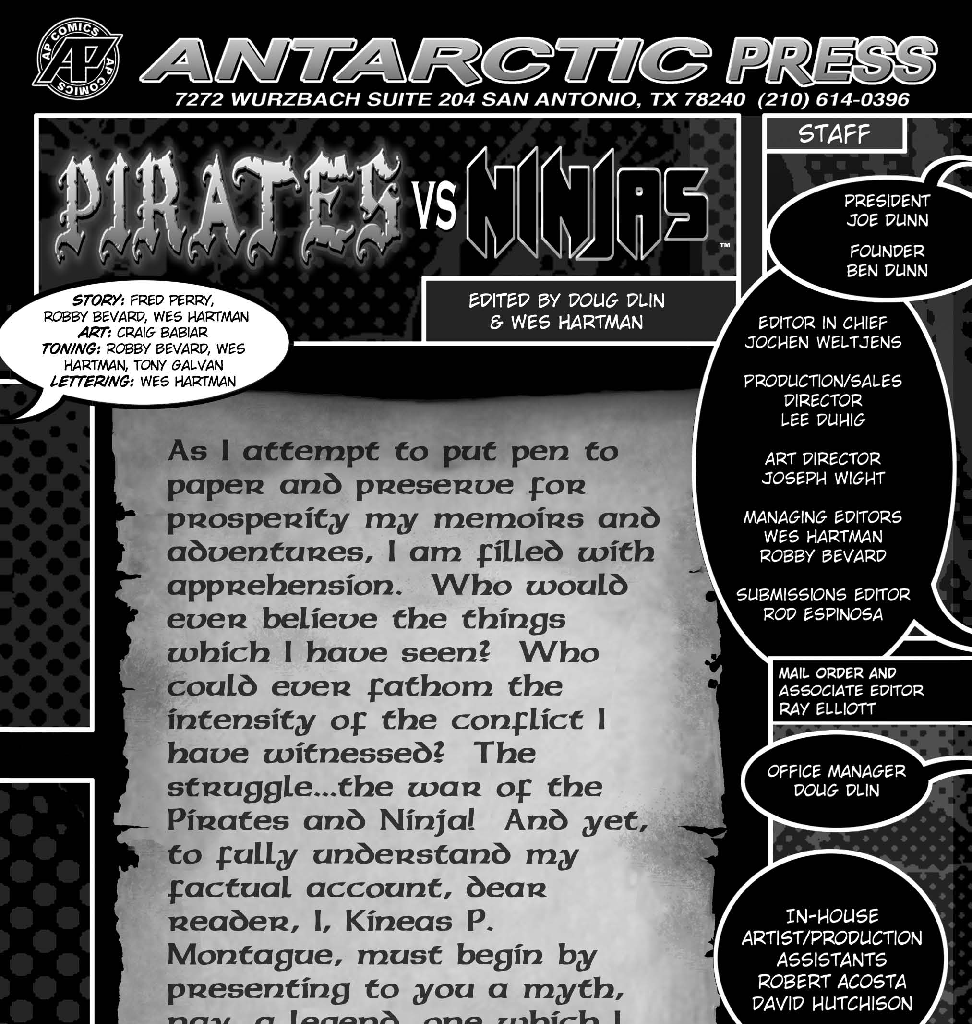 Pirates vs Ninjas - Episode 1, Page 2: Pirates vs Ninja #1