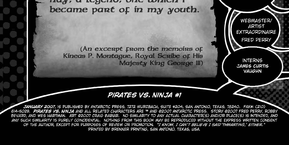 Pirates vs Ninjas - Episode 1, Page 2: Pirates vs Ninja #1