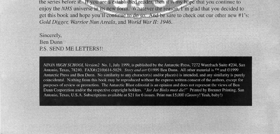 Ninja High School - Episode 1, Page 2: Ninja High School v2 #1