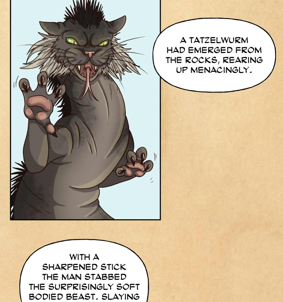 Mythic Mayhem - Episode 35, Page 15: Tale Of The Tatzelwurm