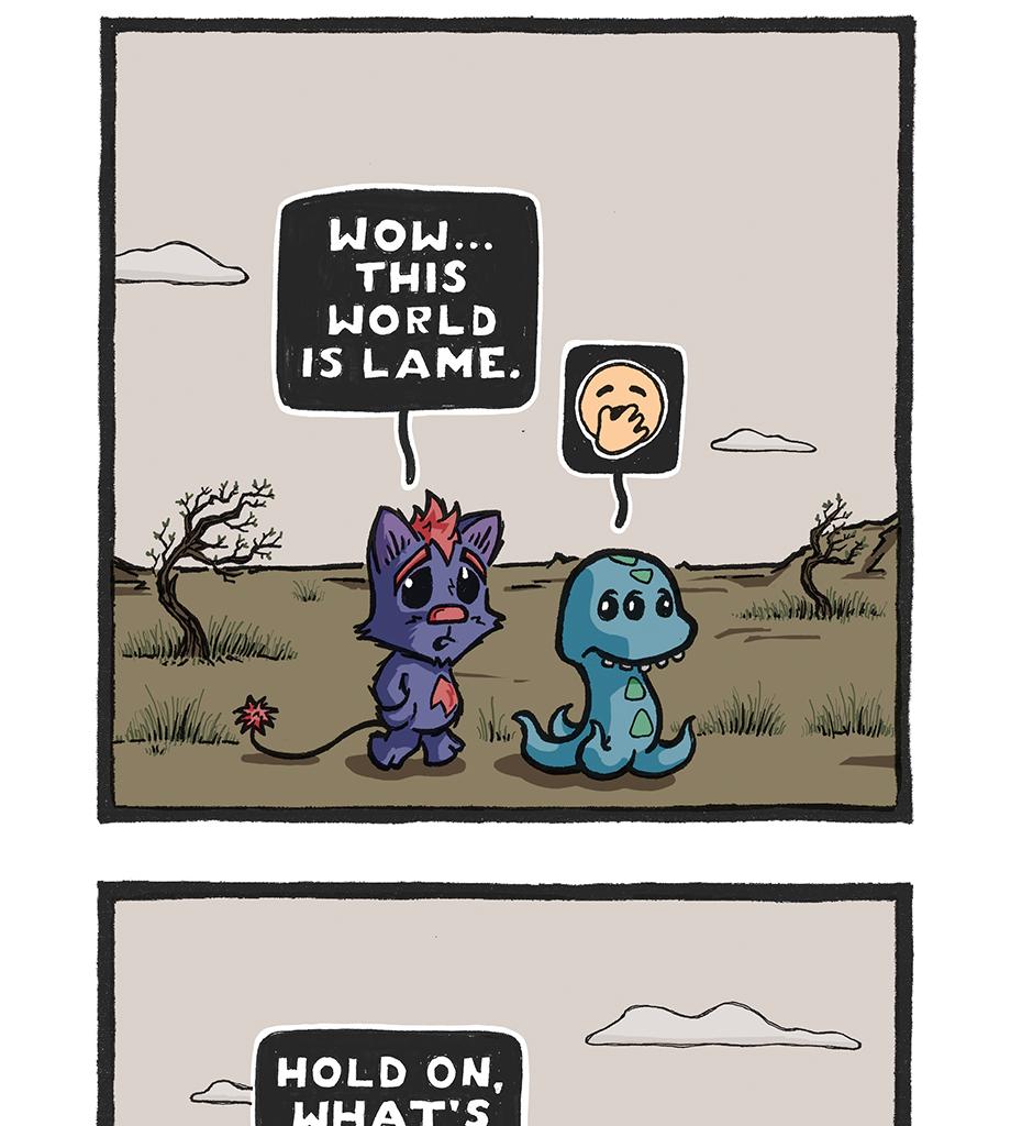 Kitty & Alien - Episode 2, Page 1: Lame World