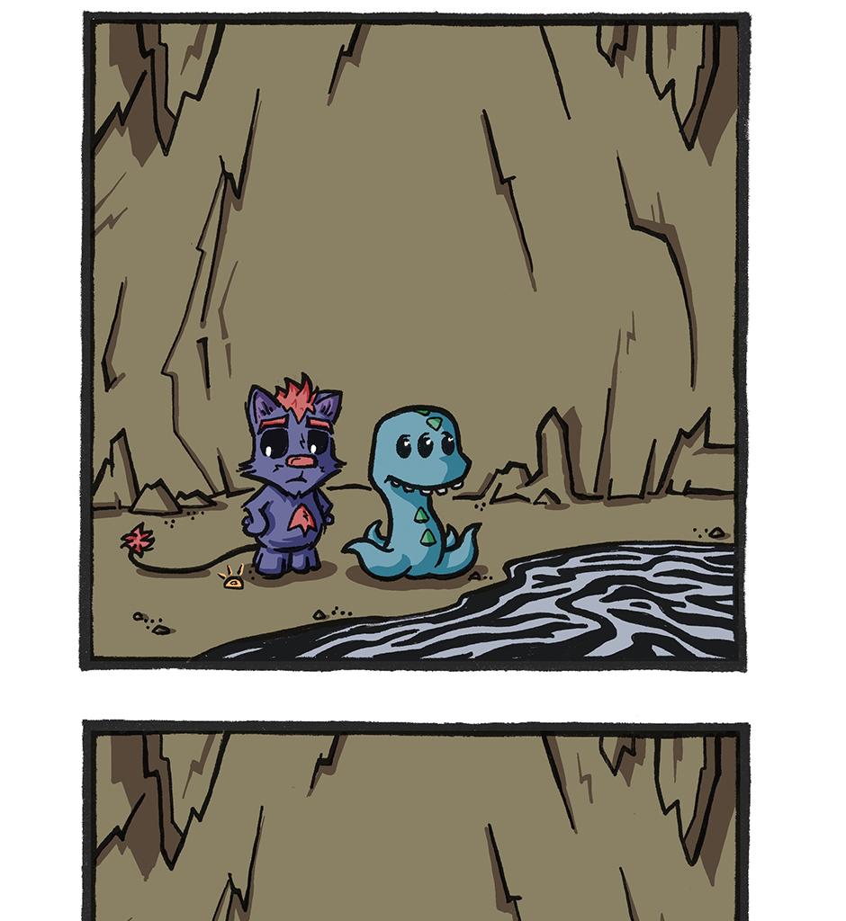 Kitty & Alien - Episode 4, Page 1: Cave Lake
