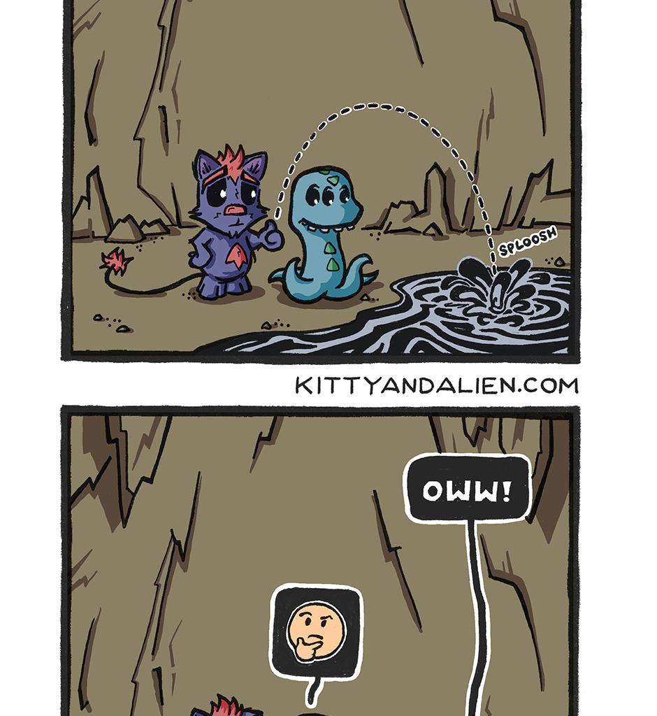Kitty & Alien - Episode 4, Page 1: Cave Lake