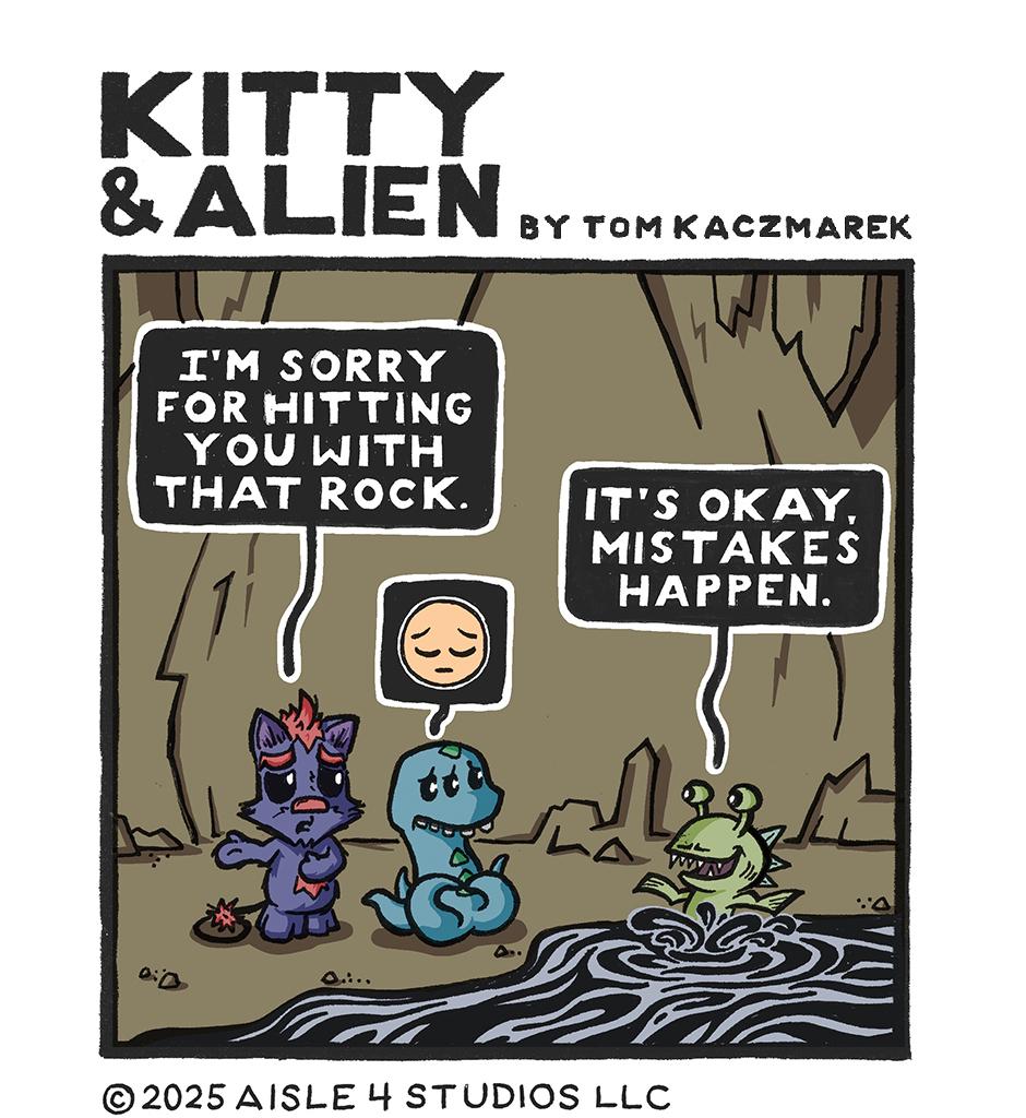 Kitty & Alien - Episode 5, Page 1: Hello Cave Fish