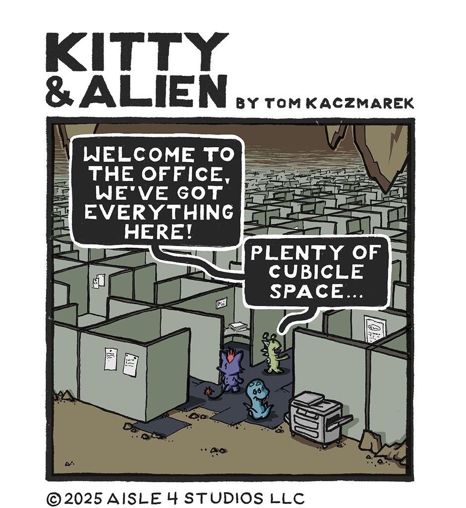 Kitty & Alien - Episode 6, Page 1: Cave Office