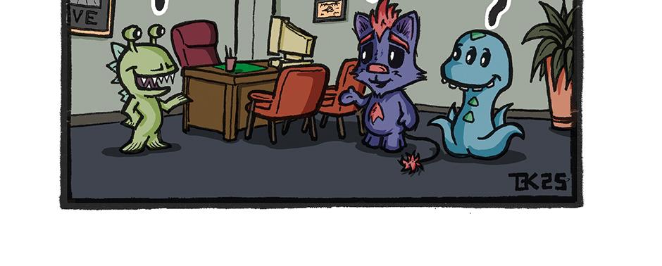 Kitty & Alien - Episode 6, Page 1: Cave Office