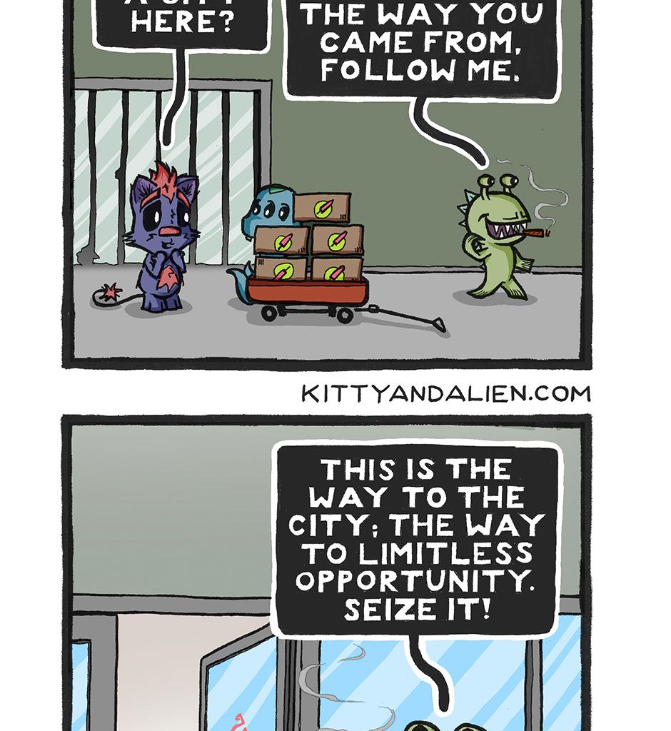 Kitty & Alien - Episode 8, Page 1: The Product